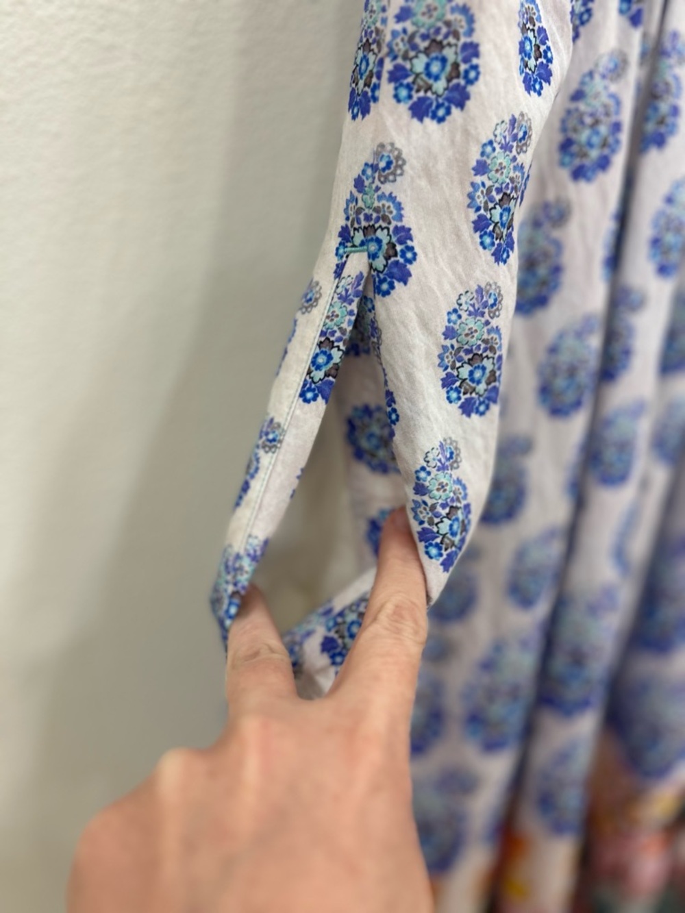 Anthropologie SM smocked waist maxi dress floral boho coastal vacation cottage - Picture 8 of 11